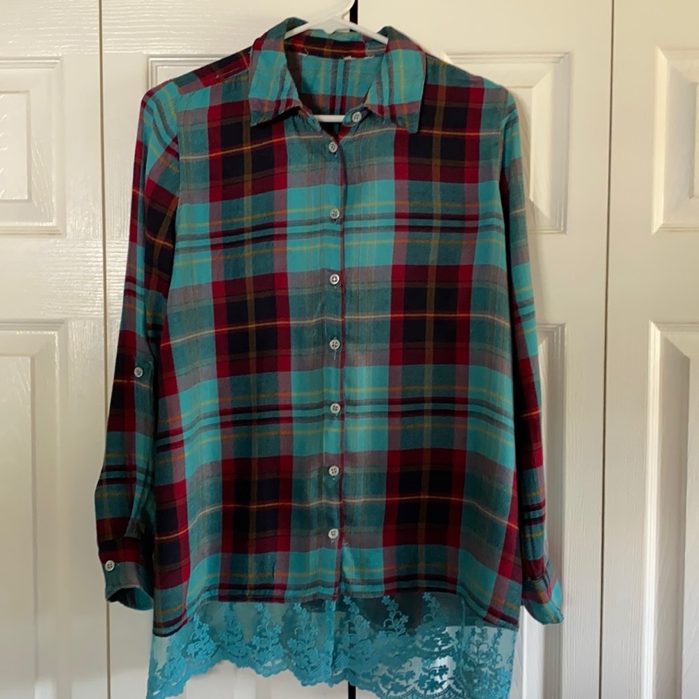 Flannel Lace Shirt